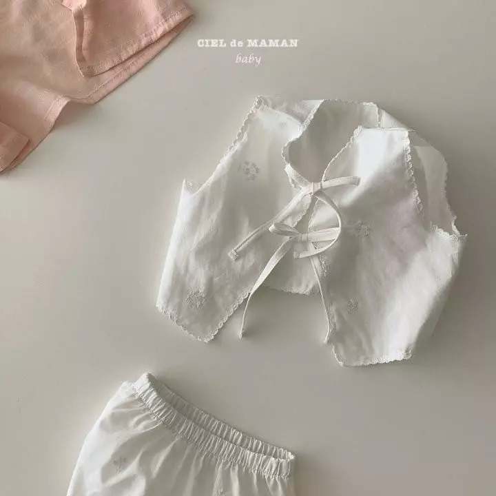 Ciel De Maman - Korean Baby Fashion - #babyoutfit - Pure Pore Top Bottom Set Bebe - 2
