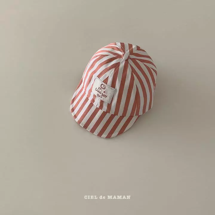Ciel De Maman - Korean Baby Fashion - #babyoutfit - Bebe Stripes Cap