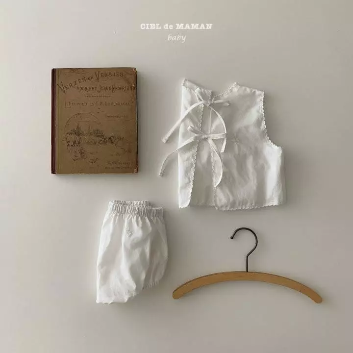 Ciel De Maman - Korean Baby Fashion - #babyoutfit - Pure Pore Top Bottom Set Bebe - 4