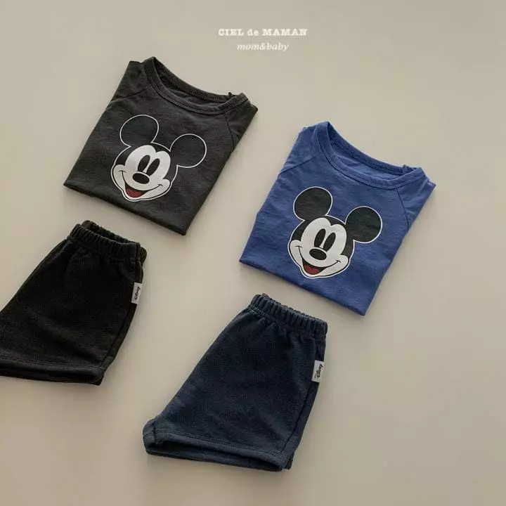 Ciel De Maman - Korean Baby Fashion - #babywear - Mickey Top Bottom Set - 6