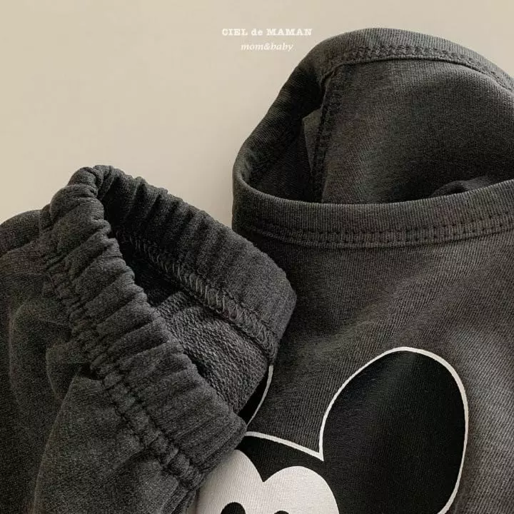 Ciel De Maman - Korean Baby Fashion - #onlinebabyboutique - Mickey Top Bottom Set - 7