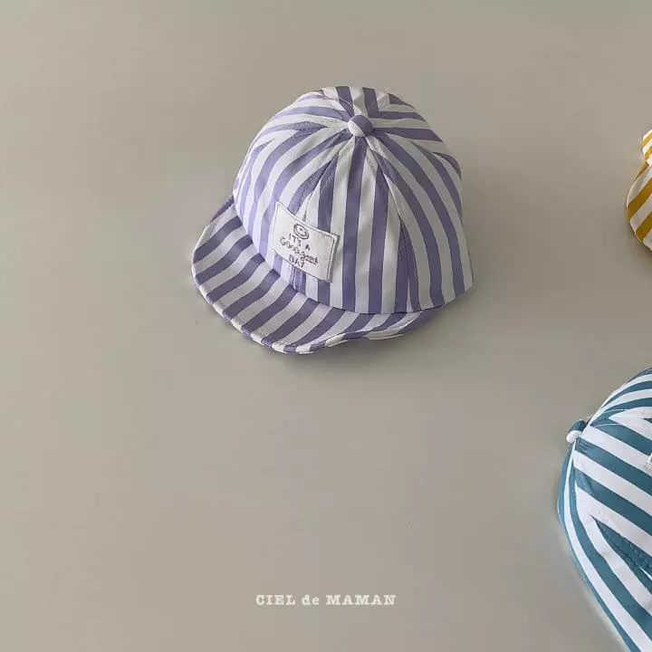 Ciel De Maman - Korean Baby Fashion - #onlinebabyboutique - Bebe Stripes Cap - 3