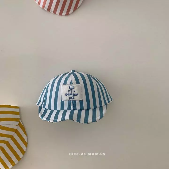 Ciel De Maman - Korean Baby Fashion - #onlinebabyboutique - Bebe Stripes Cap - 4