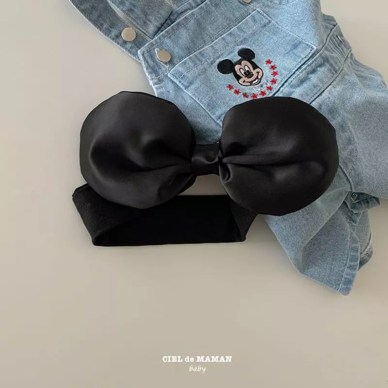 Ciel De Maman - Korean Baby Fashion - #onlinebabyshop - Mickey Embroidery Dungarees - 6