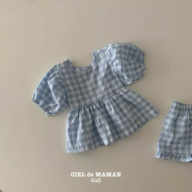 Ciel De Maman - Korean Children Fashion - #Kfashion4kids - Balloon Cross Top Bottom Set - 6