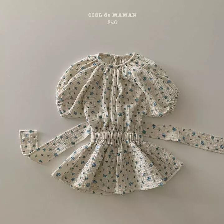 Ciel De Maman - Korean Children Fashion - #childofig - Backe Ribbon Mini One-piece