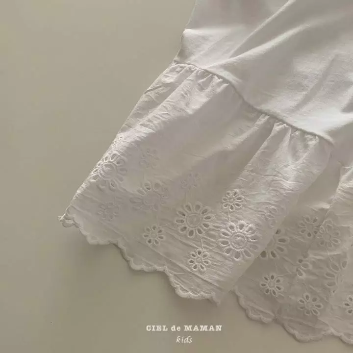 Ciel De Maman - Korean Children Fashion - #childofig - Eyelet Tee - 3