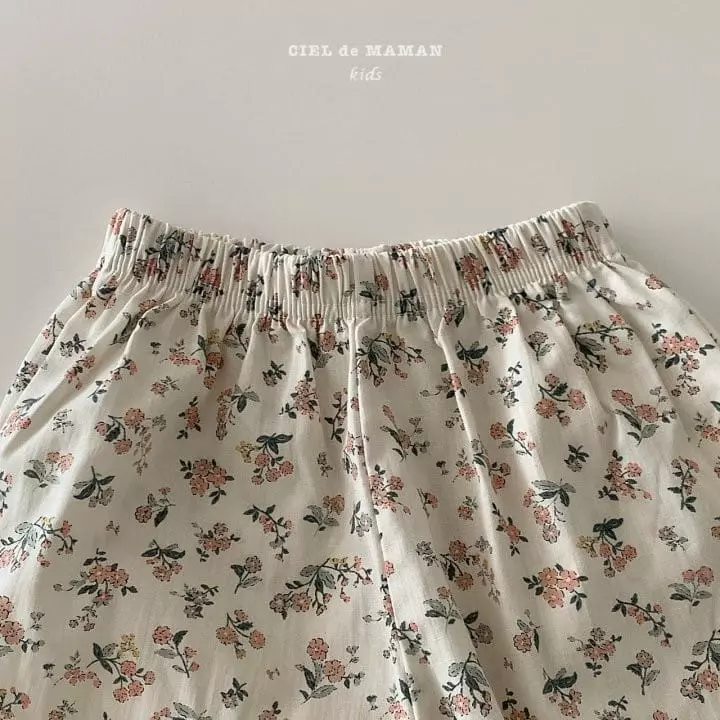Ciel De Maman - Korean Children Fashion - #childrensboutique - Flower Pants - 4