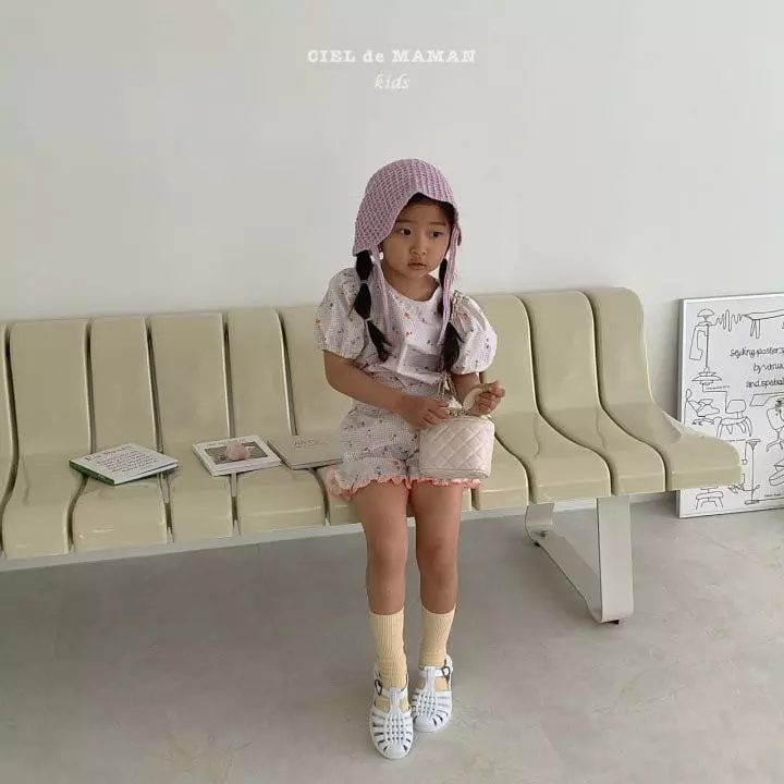 Ciel De Maman - Korean Children Fashion - #designkidswear - Kelly Top Shorts Set - 11
