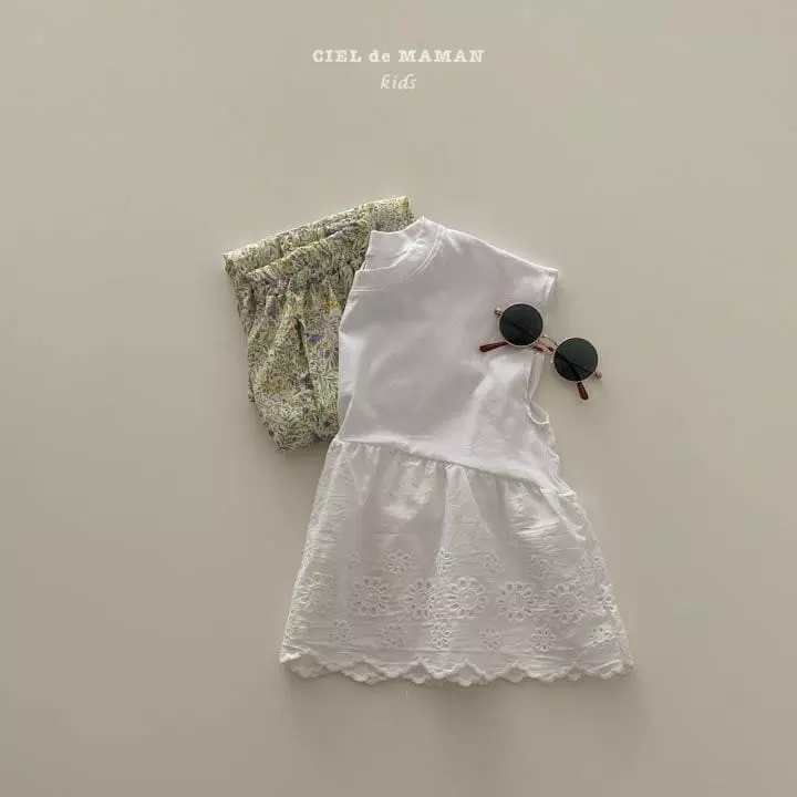 Ciel De Maman - Korean Children Fashion - #designkidswear - Eyelet Tee - 6