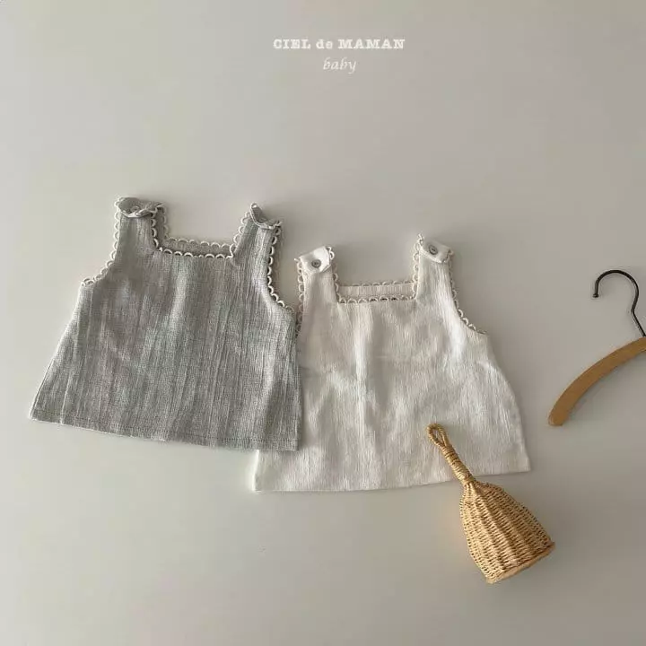 Ciel De Maman - Korean Children Fashion - #designkidswear - Linen Sleeveless