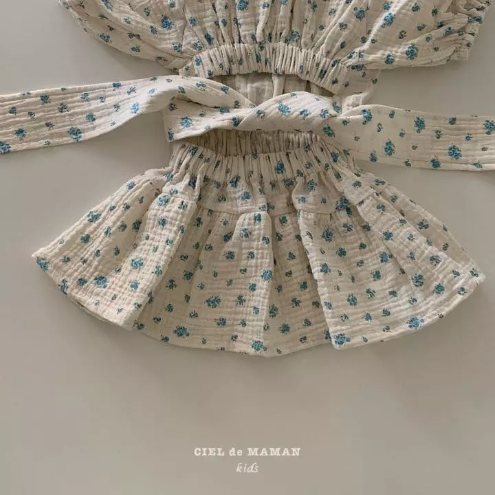 Ciel De Maman - Korean Children Fashion - #designkidswear - Backe Ribbon Mini One-piece - 4