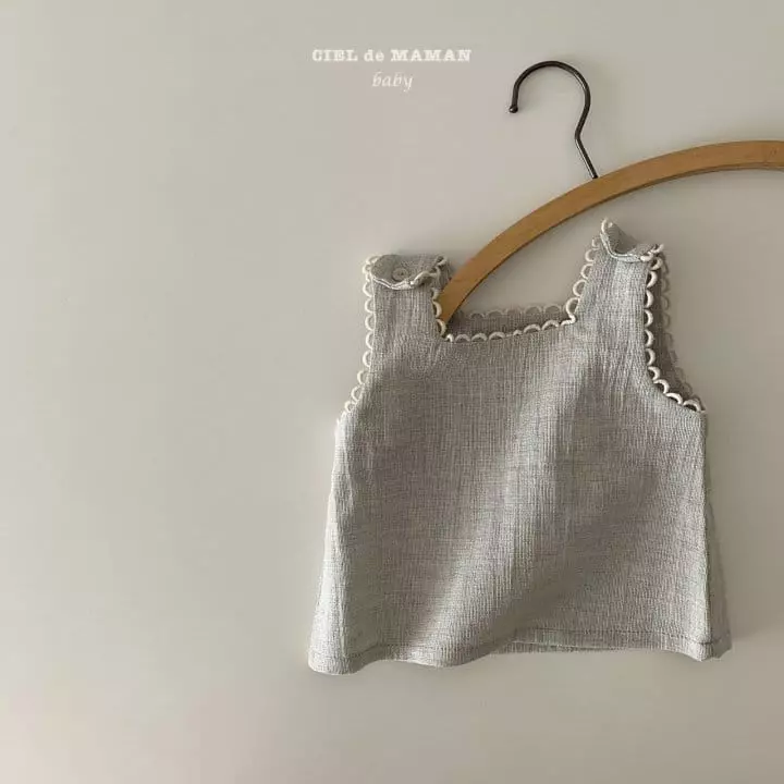 Ciel De Maman - Korean Children Fashion - #discoveringself - Linen Sleeveless - 2