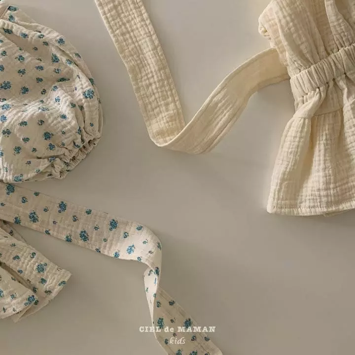 Ciel De Maman - Korean Children Fashion - #kidsshorts - Backe Ribbon Mini One-piece - 6