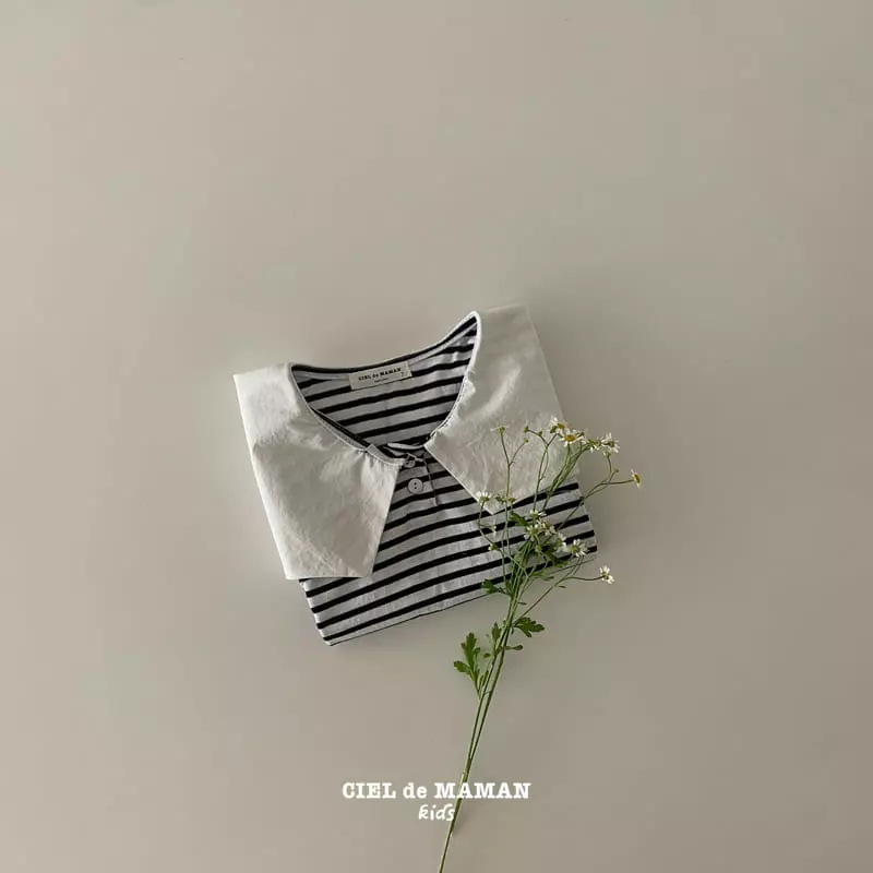 Ciel De Maman - Korean Children Fashion - #kidsstore - Marine Sailor Tee - 2