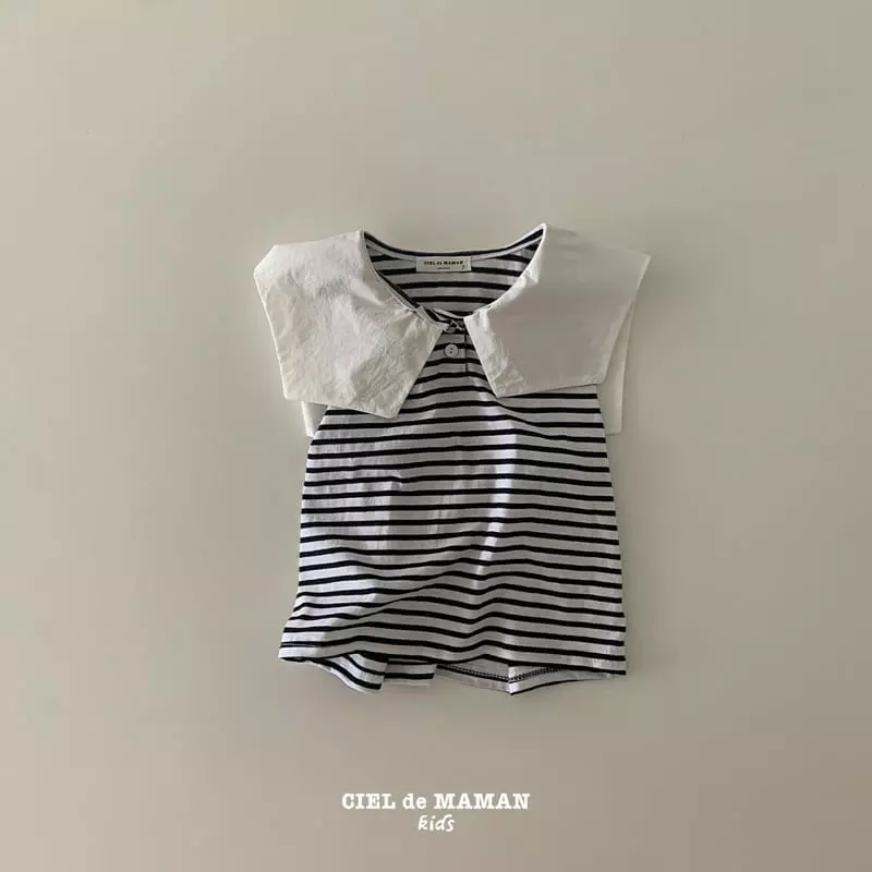 Ciel De Maman - Korean Children Fashion - #kidzfashiontrend - Marine Sailor Tee - 3