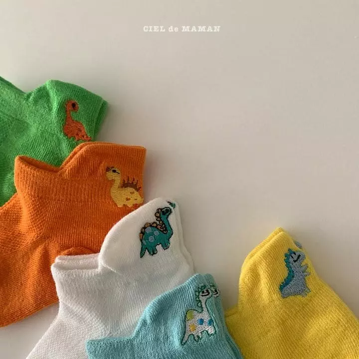 Ciel De Maman - Korean Children Fashion - #littlefashionista - Embroidery Socks - 2