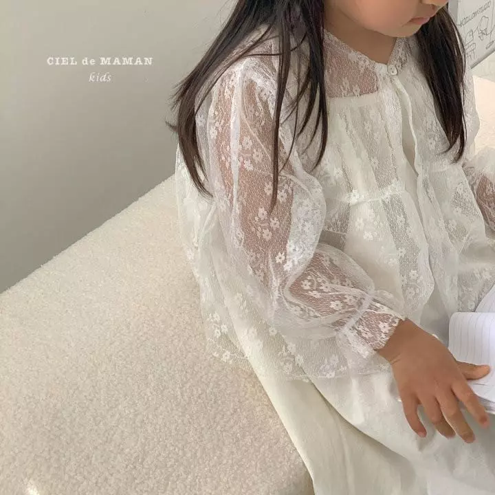 Ciel De Maman - Korean Children Fashion - #magicofchildhood - Lace Cardigan