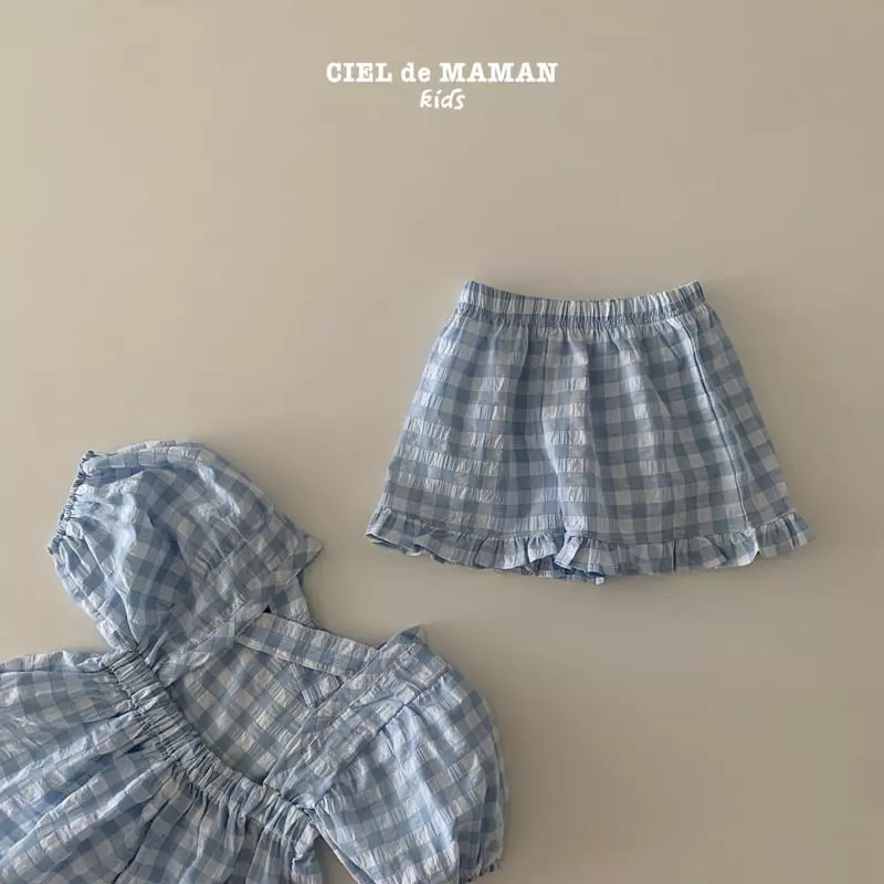 Ciel De Maman - Korean Children Fashion - #magicofchildhood - Balloon Cross Top Bottom Set - 8