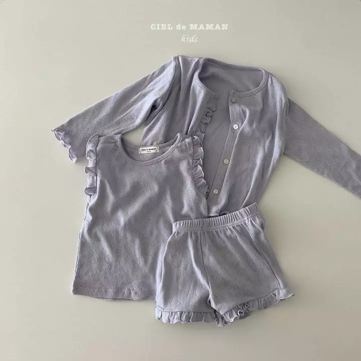 Ciel De Maman - Korean Children Fashion - #minifashionista - Mejon Cardigan Set