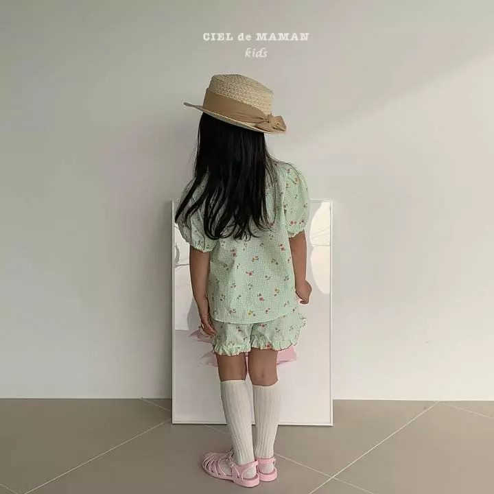 Ciel De Maman - Korean Children Fashion - #magicofchildhood - Kelly Top Shorts Set - 4