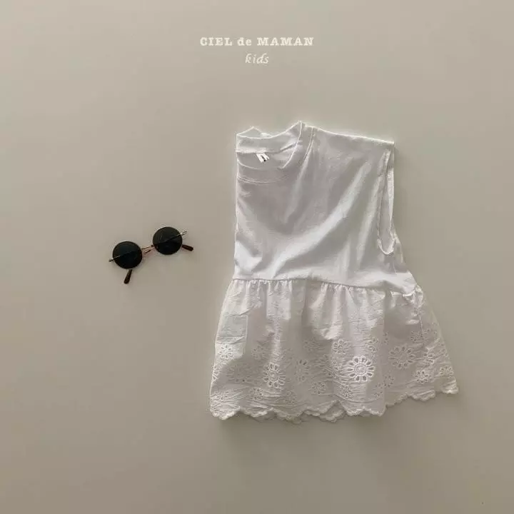 Ciel De Maman - Korean Children Fashion - #minifashionista - Eyelet Tee