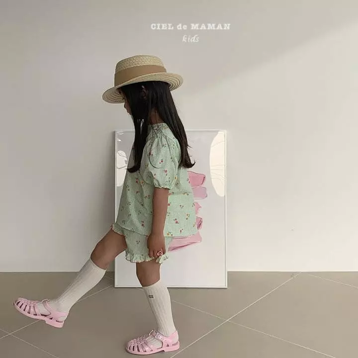 Ciel De Maman - Korean Children Fashion - #prettylittlegirls - Kelly Top Shorts Set - 5