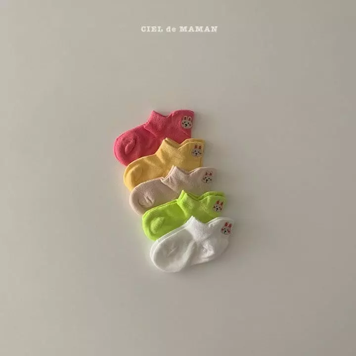 Ciel De Maman - Korean Children Fashion - #prettylittlegirls - Embroidery Socks - 5