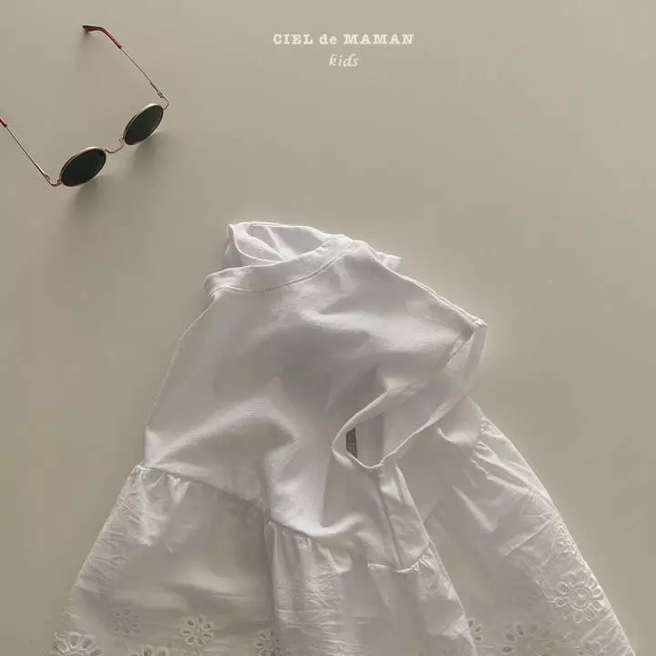 Ciel De Maman - Korean Children Fashion - #prettylittlegirls - Eyelet Tee - 2