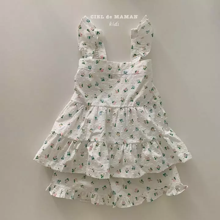 Ciel De Maman - Korean Children Fashion - #stylishchildhood - Frill Top Bottom Set - 2