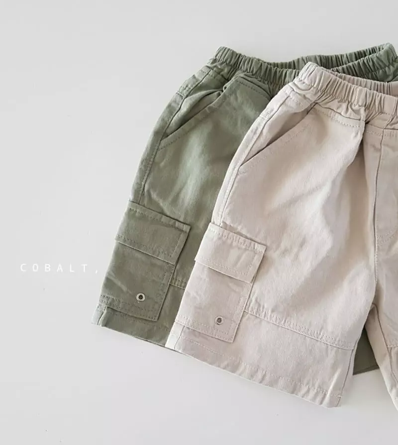 Cobalt - Korean Children Fashion - #designkidswear - Eyelet Cargo Pants - 12