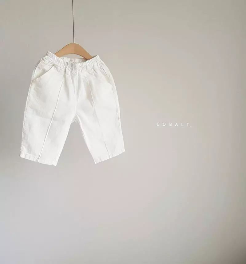 Cobalt - Korean Children Fashion - #kidsshorts - Linen Capri Pants - 2