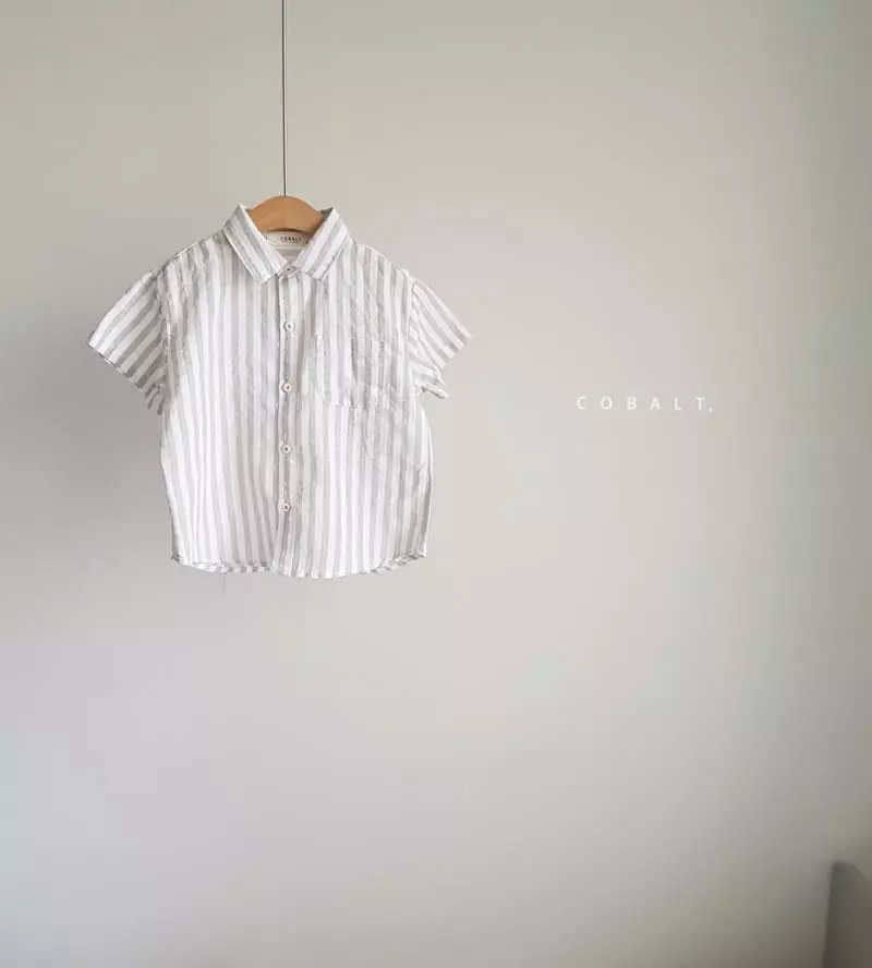 Cobalt - Korean Children Fashion - #kidsshorts - Natural Shirt