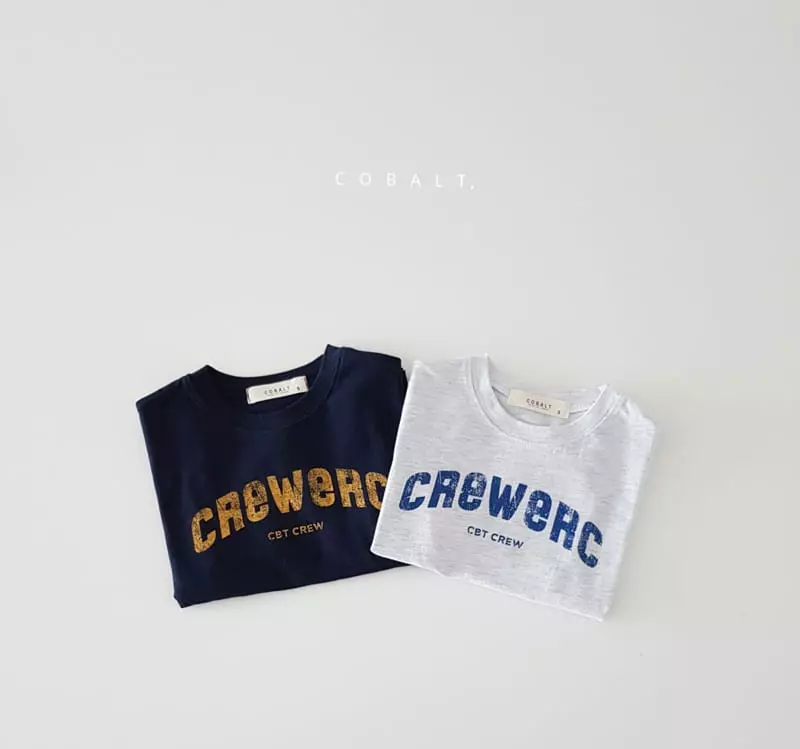 Cobalt - Korean Children Fashion - #kidsstore - Crew Tee - 10