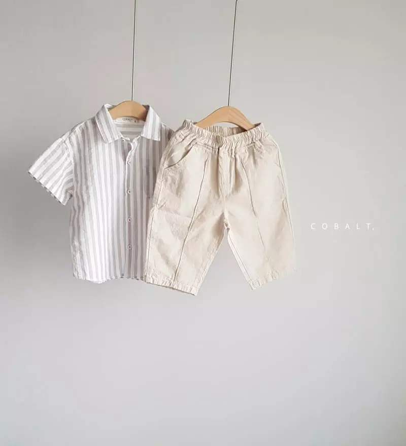 Cobalt - Korean Children Fashion - #magicofchildhood - Linen Capri Pants - 7