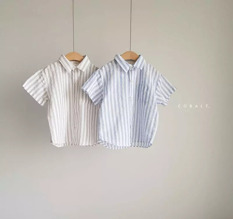 Cobalt - Korean Children Fashion - #stylishchildhood - Natural Shirt - 11