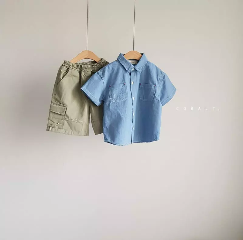 Cobalt - Korean Children Fashion - #stylishchildhood - Eyelet Cargo Pants - 9