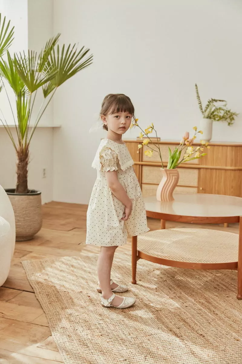 Coco Ribbon - Korean Children Fashion - #kidzfashiontrend - Dot Sailor One-piece - 4