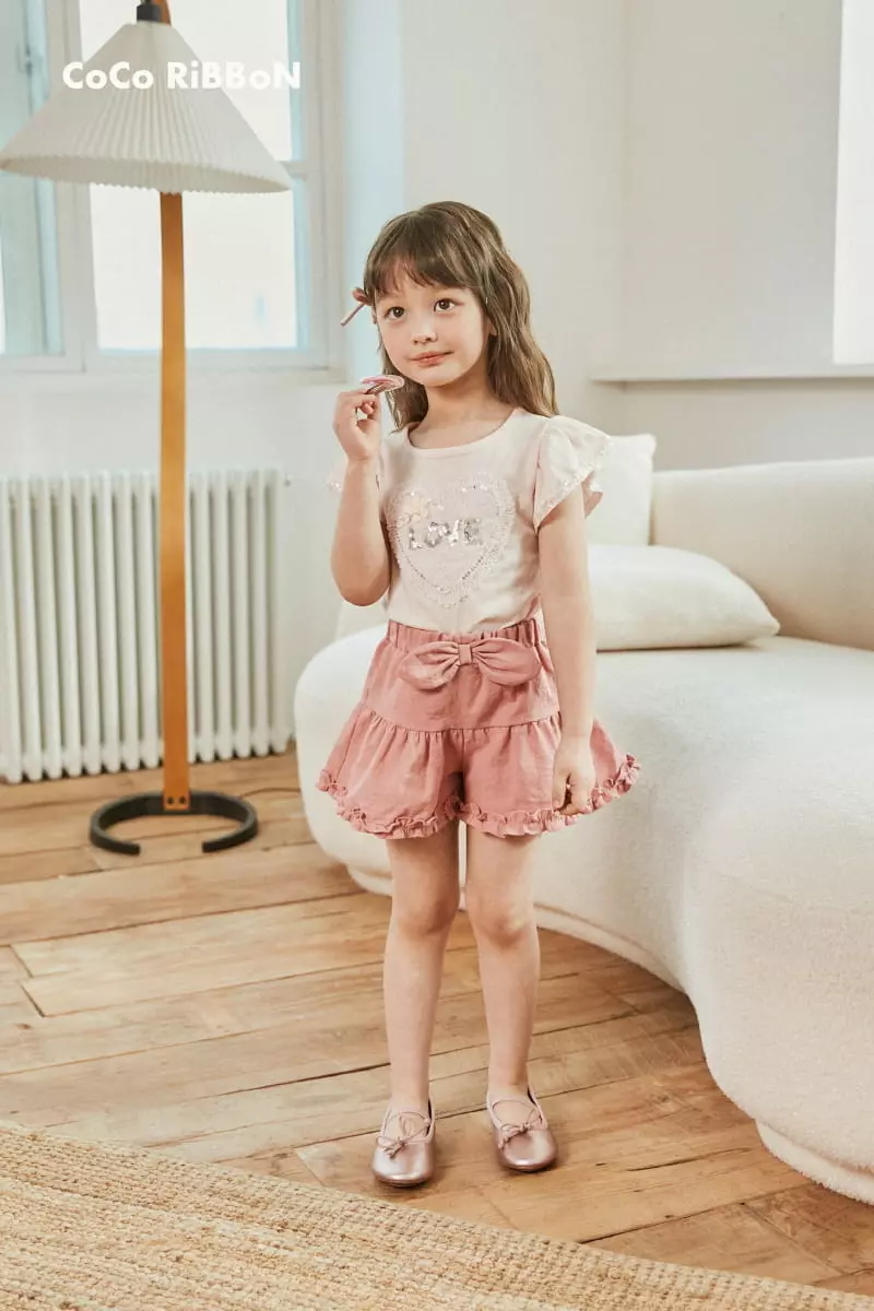 Coco Ribbon - Korean Children Fashion - #Kfashion4kids - Heart Bling Tee - 2