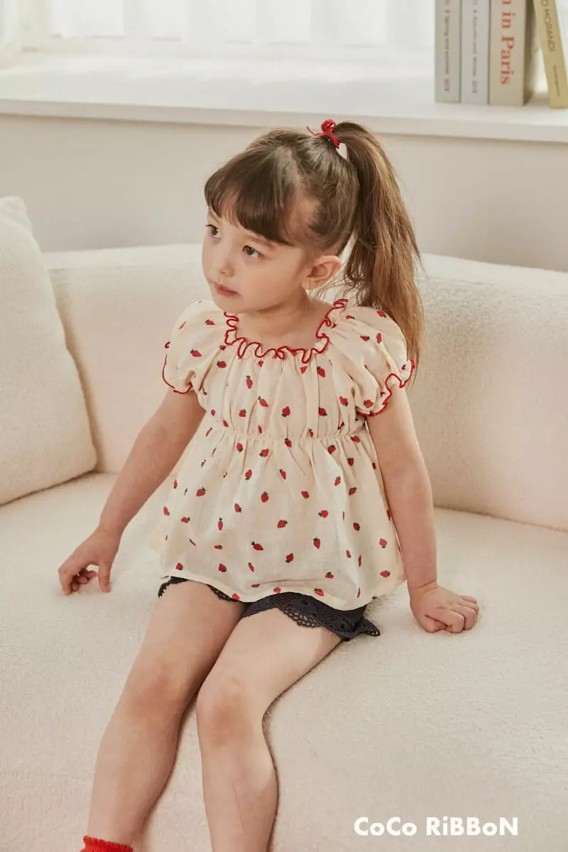 Coco Ribbon - Korean Children Fashion - #Kfashion4kids - Berry Blouse - 12