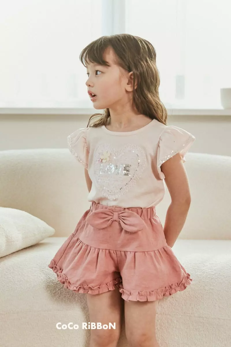 Coco Ribbon - Korean Children Fashion - #childofig - Heart Bling Tee - 7