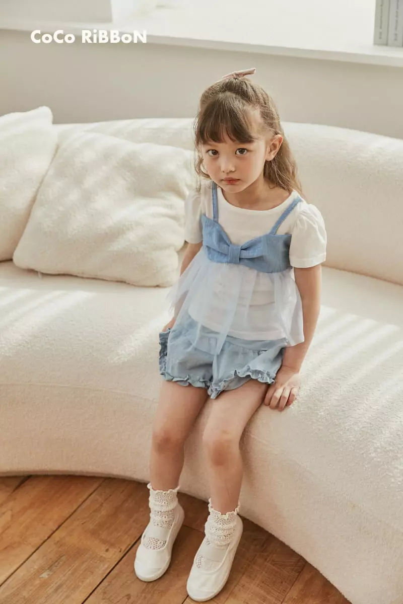 Coco Ribbon - Korean Children Fashion - #prettylittlegirls - Ribbon Shabanf Tee - 4