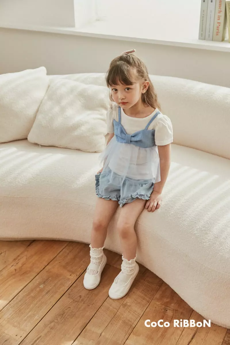 Coco Ribbon - Korean Children Fashion - #childofig - Ribbon Shabanf Tee - 5