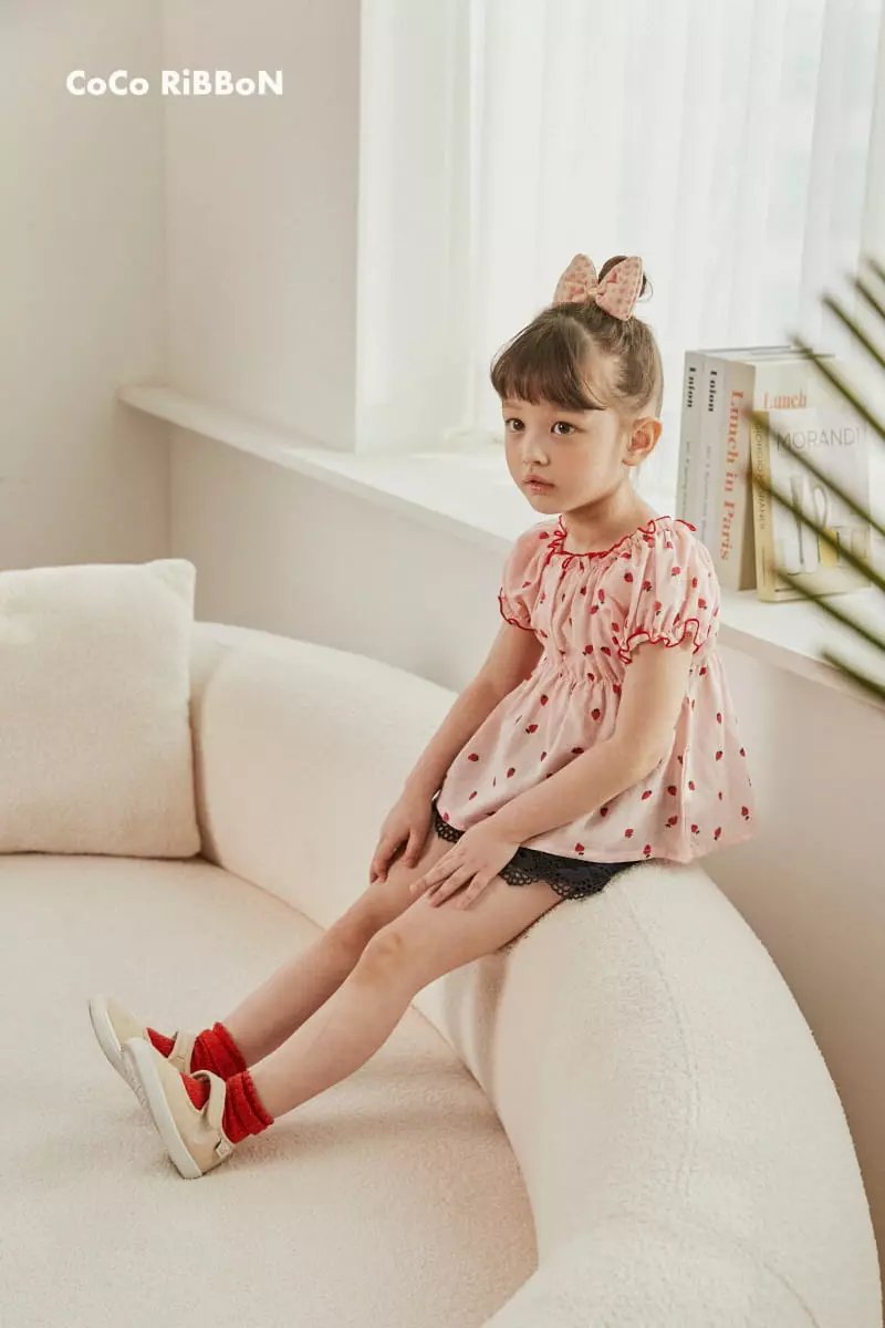 Coco Ribbon - Korean Children Fashion - #childofig - Berry Blouse - 3