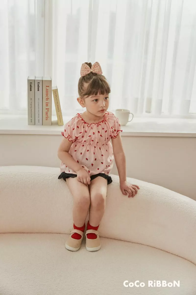 Coco Ribbon - Korean Children Fashion - #childofig - Berry Blouse - 4