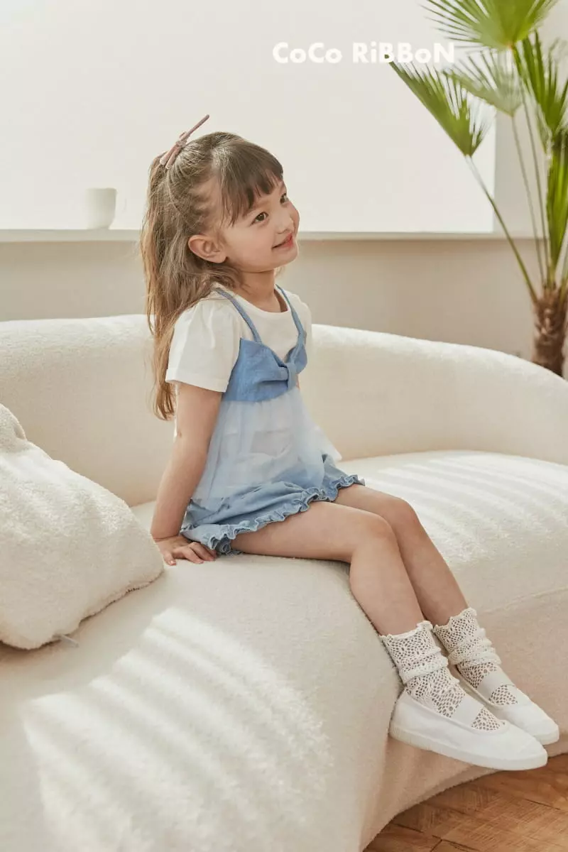 Coco Ribbon - Korean Children Fashion - #childrensboutique - Ribbon Shabanf Tee - 6