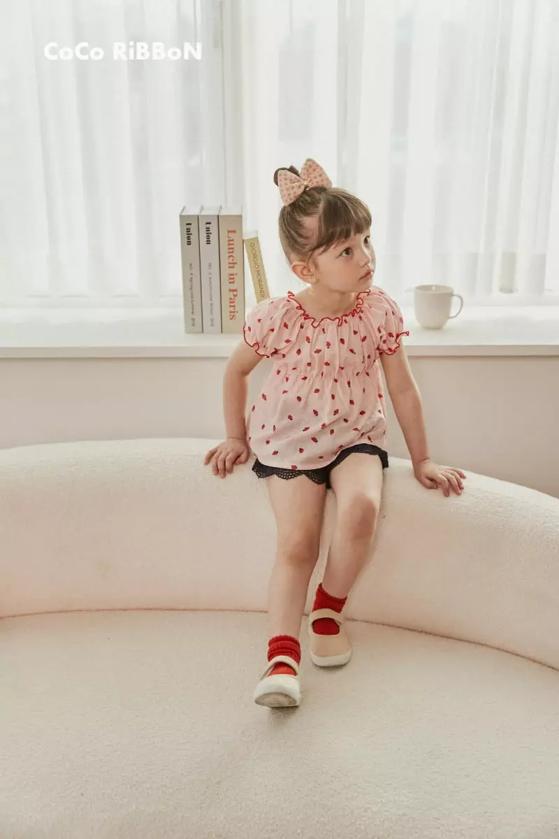 Coco Ribbon - Korean Children Fashion - #childrensboutique - Berry Blouse - 5