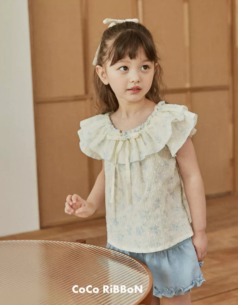 Coco Ribbon - Korean Children Fashion - #designkidswear - Snow Flower Blouse - 11
