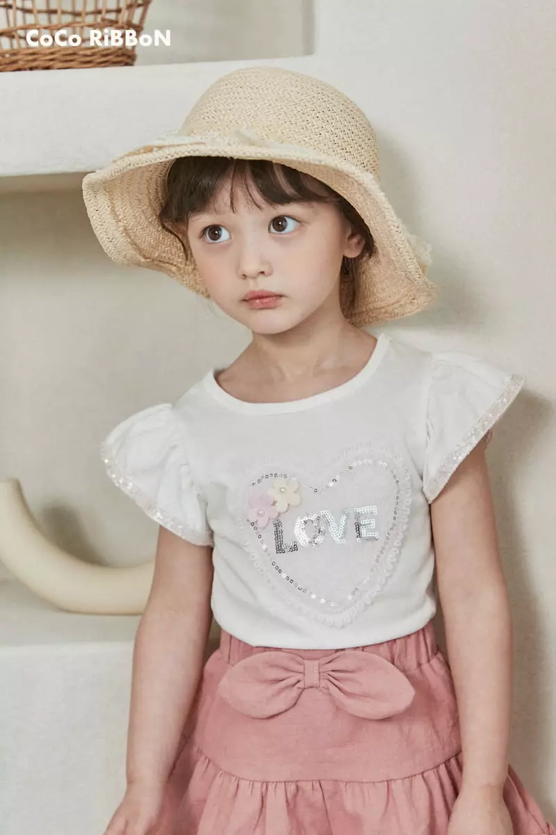 Coco Ribbon - Korean Children Fashion - #fashionkids - Heart Bling Tee - 12