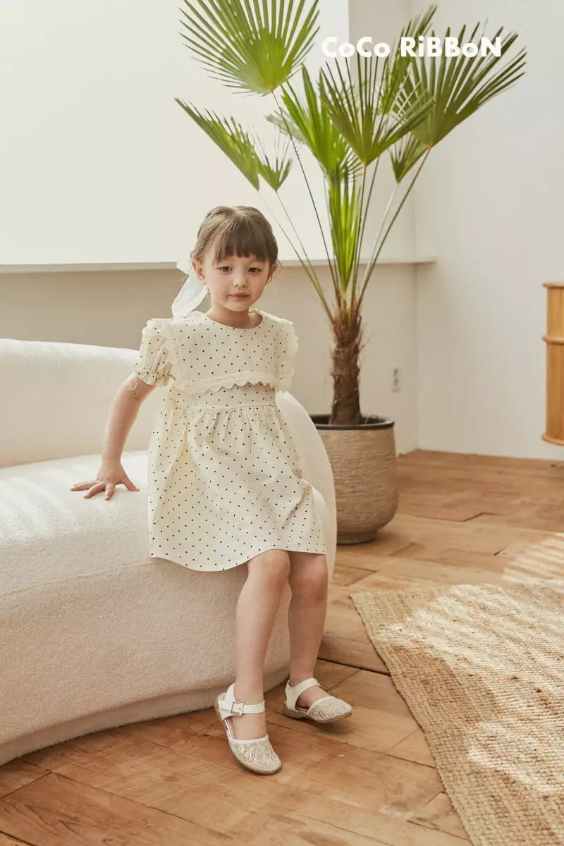 Coco Ribbon - Korean Children Fashion - #kidsshorts - Dot Sailor One-piece